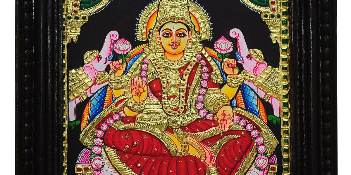 Gold, Grace, and Goddess: Exploring GajaLakshmi Tanjore Paintings