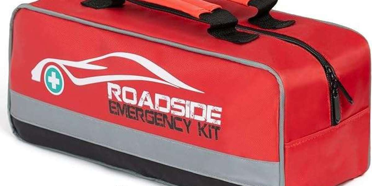Well-Equipped Roadside Car First Aid Kit Ensures Quick Access