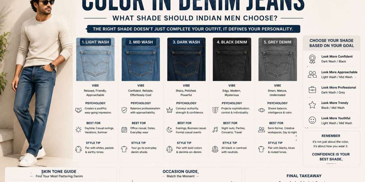 The Psychology of Color in Denim Jeans — What Shade Should Indian Men Choose?