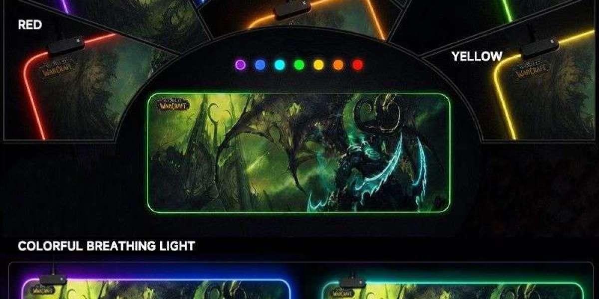 World of Warcraft Illidan LED RGB Extended Mouse Pad – Light Up Your Azeroth Gaming Station