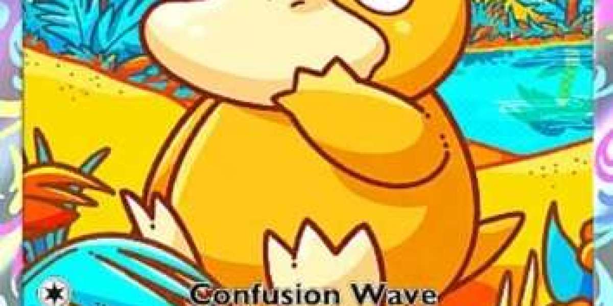 Promoción de arte completo de Psyduck mediante Pase Premium